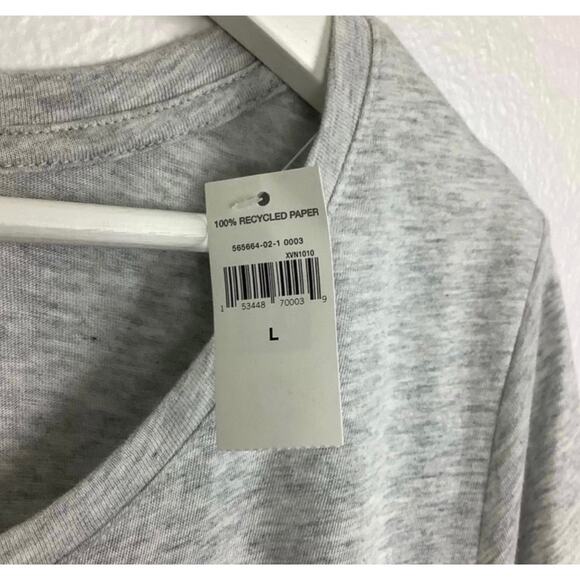 Gap Favorite Gray Rose Every Day Crew Neck Tee Large NWT - Picture 5 of 6